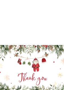 970 Santa Baby Clothes Baby Shower Thank You Card: 970 Santa Baby Clothes Baby Shower Invitation Set