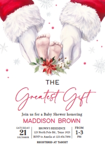 972 The Greatest Gift Baby Shower Invitation: 972 The Greatest Gift Baby Shower Invitation
