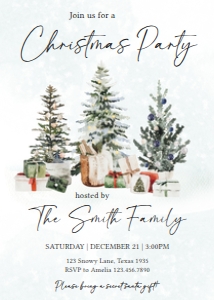 20SE Christmas Party Seasonal Invitation B: 20SE Christmas Party Invitation B
