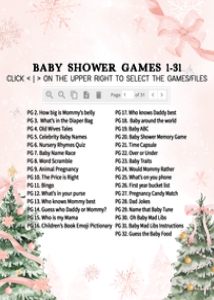 979 Pink Bow Baby it's Cold Outside Baby Shower Games Bundle 1: 979 Pink Bow Baby it's Cold Outside Baby Shower Games
