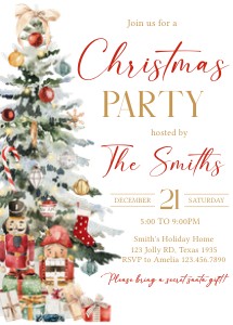 23SE Christmas Party Invitation design preview
