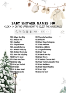981 A Merry Little Baby Clothes Baby Shower Games Bundle 2: 981 A Merry Little Baby Clothes Baby Shower Games