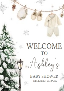 981 A Merry Little Baby Clothes Baby Shower Welcome Sign A3: 981 A Merry Little Baby Clothes Baby Shower Welcome Sign