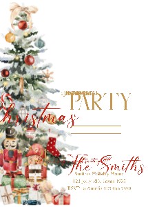 23SE Christmas Party Invitation B design preview