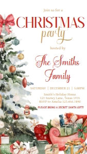 23SE Christmas Party Seasonal Invitation Mobile C: 23SE Christmas Party Invitation C