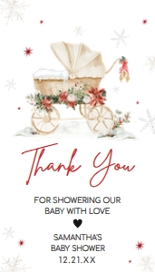 982 Merry Little Baby Shower Favor Tag: 982 Merry Little Baby Shower Favor Tag