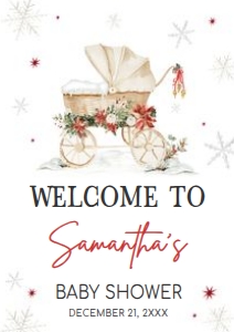 982 Merry Little Baby Shower Welcome Sign A2: 982 Merry Little Baby Shower Welcome Sign