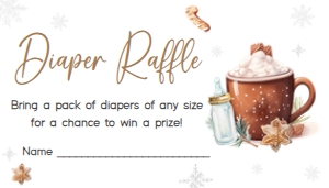 984 Snowflakes Baby it's Cold Outside Baby Shower Diaper Raffle A: 984 Snowflakes Baby it's Cold Outside Baby Shower Invitation Set