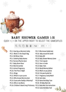 984 Snowflakes Baby it's Cold Outside Baby Shower Games Bundle 1 A: 984 Snowflakes Baby it's Cold Outside Baby Shower Games