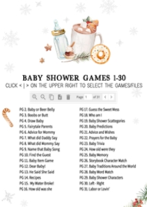 984 Snowflakes Baby it's Cold Outside Baby Shower Games Bundle 2 B: 984 Snowflakes Baby it's Cold Outside Baby Shower Games