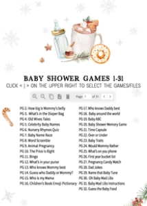 984 Snowflakes Baby it's Cold Outside Baby Shower Games Bundle 1 B: 984 Snowflakes Baby it's Cold Outside Baby Shower Games