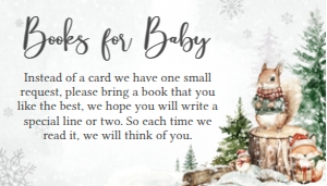 987 Winter Woodland Baby Shower Books for Baby: 987 Winter Woodland Baby Shower Invitation Set