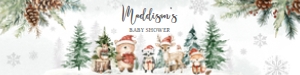 987 Winter Woodland Baby Shower Bottle Label: 987 Winter Woodland Baby Shower Bottle Label