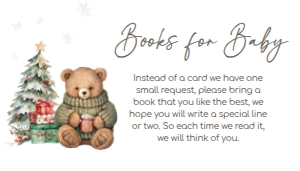 988 A Merry Little Gender Neutral Bear Baby Shower Books for Baby: 988 A Merry Little Gender Neutral Bear Baby Shower Invitation Set