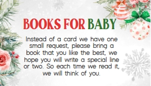 989 Red Green Christmas Ornament Baby Shower Books for Baby: 989 Red Green Christmas Ornament Baby Shower Invitation Set