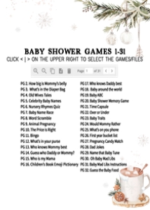 990 A Merry Little Baby is Brewing Baby Shower Games Bundle 1: 990 A Merry Little Baby is Brewing Baby Shower Games