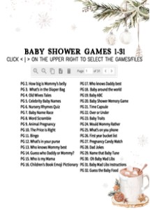 990 A Merry Little Baby is Brewing Baby Shower Games design preview