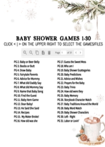 990 A Merry Little Baby is Brewing Baby Shower Games Bundle 2: 990 A Merry Little Baby is Brewing Baby Shower Games