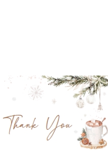 990 A Merry Little Baby is Brewing Baby Shower Thank You Card: 990 A Merry Little Baby is Brewing Baby Shower Invitation Set