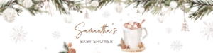 990 A Merry Little Baby is Brewing Baby Shower Bottle Label: 990 A Merry Little Baby is Brewing Baby Shower Bottle Label