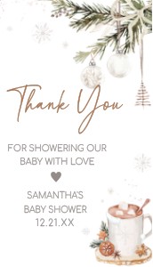 990 A Merry Little Baby is Brewing Favor Tag design preview