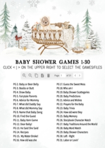 991 Baby it's Cold Outside Baby Shower Games Bundle 2: 991 Baby it's Cold Outside Baby Shower Games