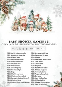 991 Baby it's Cold Outside Baby Shower Games design preview