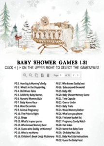 991 Baby it's Cold Outside Baby Shower Games Bundle 1: 991 Baby it's Cold Outside Baby Shower Games