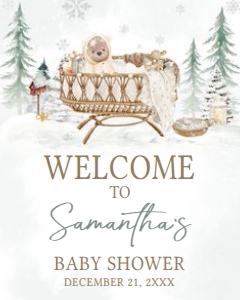 991 Baby it's Cold Outside Baby Shower Welcome Sign 16x20: 991 Baby it's Cold Outside Baby Shower Welcome Sign