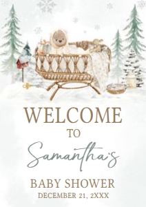 991 Baby it's Cold Outside Baby Shower Welcome Sign A4: 991 Baby it's Cold Outside Baby Shower Welcome Sign