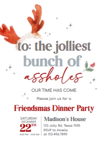 67SE Jolly Friendsmas Invitation A: 67SE Jolly Friendsmas Invitation A
