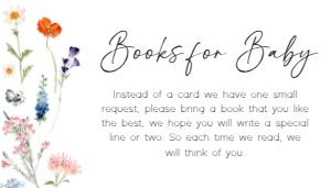 997 Baby in Blooms Baby Shower Books for Baby A: 997 Baby in Blooms Baby Shower Invitation Set A