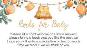 1003 A Little Cutie Baby Shower Books for Baby A: 1003 A Little Cutie Baby Shower Invitation Set A