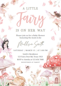1011 Little Fairy Baby Shower Invitation A: 1011 Little Fairy Baby Shower Mega Bundle