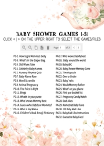 1006 Tea for Two Baby Shower Games design preview