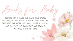 1009 Baby in Bloom Baby Shower Books for Baby A: 1009 Baby in Bloom Baby Shower Invitation Set