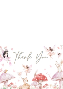 1011 Little Fairy Baby Shower Thank You Card A: 1011 Little Fairy Baby Shower Mega Bundle
