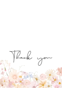 1010 A Little Wildflower Baby Shower Thank You Card A: 1010 A Little Wildflower Baby Shower Invitation Set