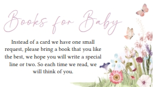 1021 Butterfly Baby Shower Books for Baby A: 1021 Butterfly Baby Shower Invitation Set