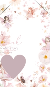 38BD Fairy Enchanted Garden First Birthday Favor Tag design preview