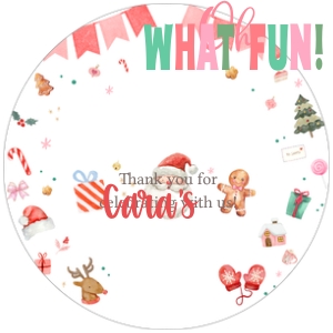 38BD Fairy Enchanted Garden First Birthday Round Favor Tags design preview