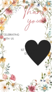 39BD Little Wildflower Birthday Favor Tags design preview