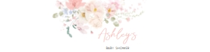 1009 Baby in Bloom Baby Shower Bottle Label design preview
