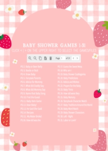 1019 Berry Sweet Baby Shower Games Bundle 2 A: 1019 Berry Sweet Baby Shower Games