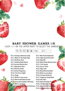 1021 Butterfly Baby Shower Games design preview