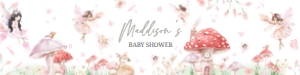 1011 Little Fairy Baby Shower Bottle Label design preview