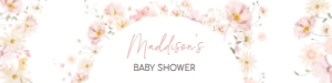 1016 Baby in Bloom Baby Shower Bottle Label design preview