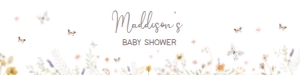 1020 Wildflower Baby Shower Bottle Label A: 1020 Wildflower Baby Shower Bottle Label
