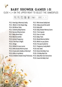 1022 Mommy to Bee Baby Shower Games Bundle 1 B: 1022 Mommy to Bee Baby Shower Games Bundle
