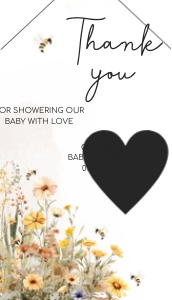 1022 Mommy to Bee Baby Shower Favor Tag design preview